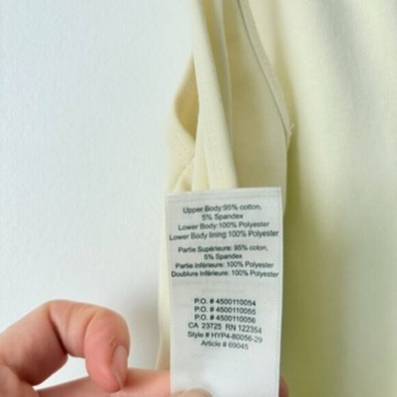 Aritzia Wilfred Daphnee Pleated Skirt Midi Dress NWT Mellow Yellow Size Small - Picture 9 of 9